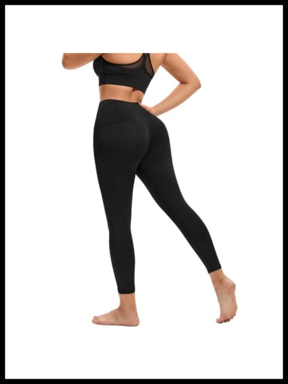 High-Waisted Compression Leggings 25" Yoga Running Pilates